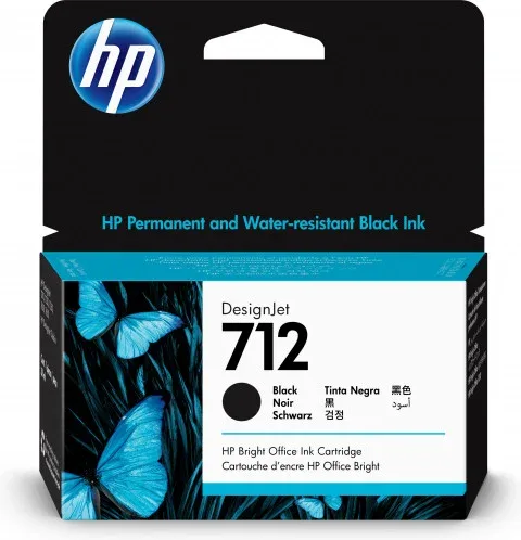 Hp712 Cartucho Gran Formato Tinta Hp 712 Negro (3Ed70A)
