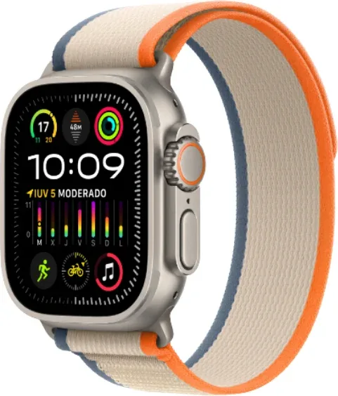 APPLE WATCH ULTRA 2 CAJA TITANIO GPS+CELL 49mm CORREA LOOP ORANGE/BEIGE TRAIL L