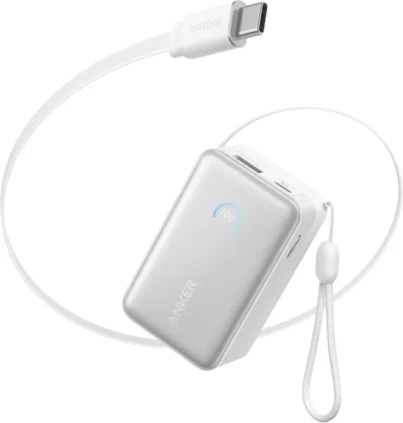 Powerbank Anker Nano 10000 Mah 45W con Cable USB-C Retractil