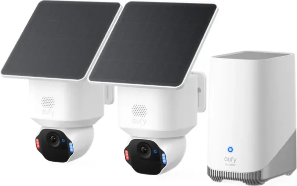 Kit Camara Vigilancia Eufy Eufycam E42 Solar 4K 2Uds Homebase S380