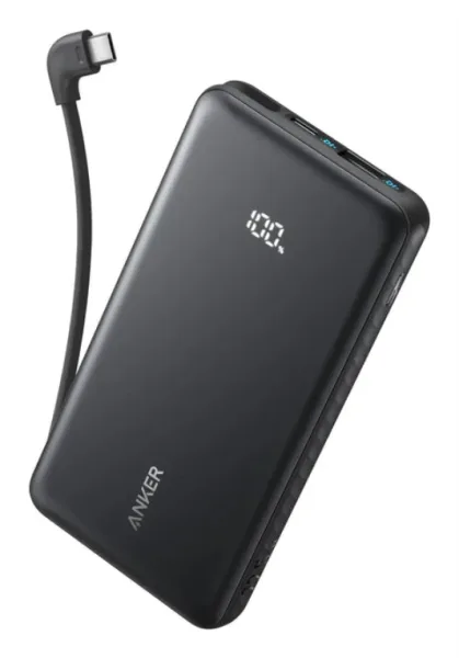 Powerbank Anker 10000 Mah 30W con con Cable USB-C Integrado