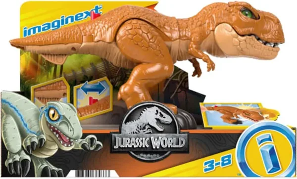 Figura mattel jurassic world imaginext t - rex