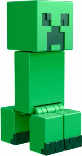 Figura mattel minecraft creeper con accesorios portal