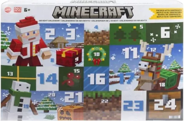 Calendario de adviento mattel minecraft