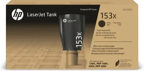HP Kit de recarga de tóner Original 153X LaserJet Tank negro