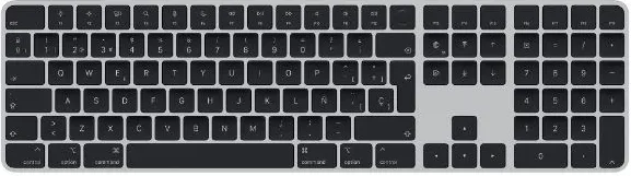 Apple Magic Keyboard Touch Id con Teclado Numerico Gris Espacial
