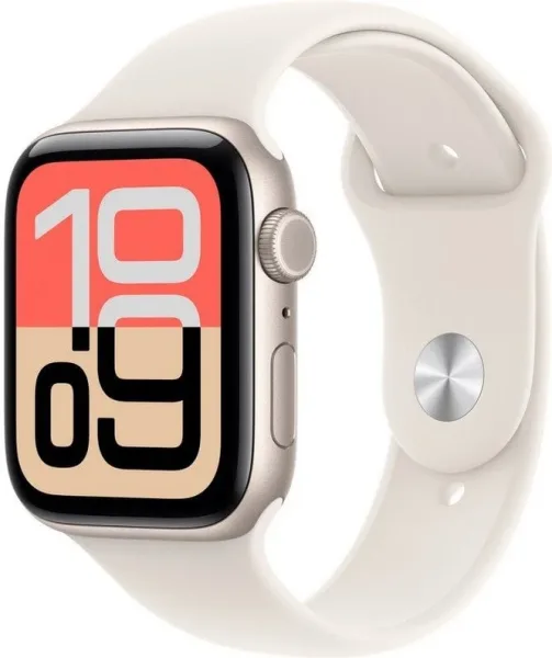 APPLE WATCH SE 3 CAJA ALUMINIO CELL 44mm CORREA DEPORTIVA BLANCA S/M