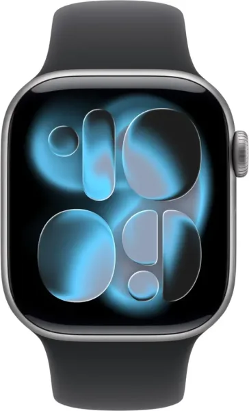 APPLE WATCH SERIES 11 CAJA GRIS ESPACIAL GPS 42mm CORREA NEGRA S/M