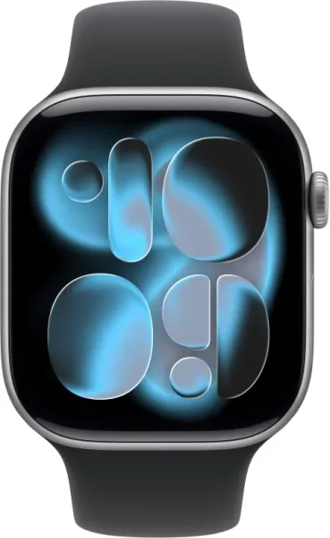 APPLE WATCH SERIES 11 CAJA GRIS ESPACIAL GPS 46mm CORREA NEGRA S/M