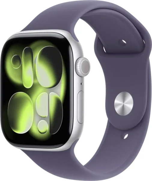 APPLE WATCH SERIES 11 CAJA PLATA GPS 46mm CORREA MORADA S/M