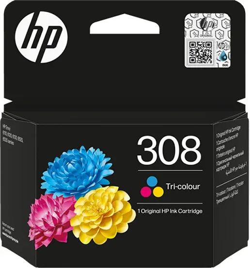 HP Cartucho de Tinta Original 308 tricolor