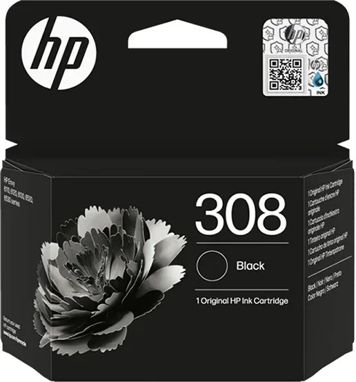 HP Cartucho de Tinta Original 308 negra (UE)