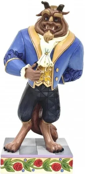Figura enesco disney bestia en traje