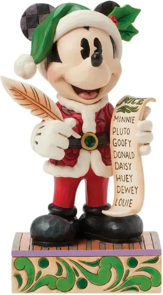 Figura enesco disney papá noel mickey