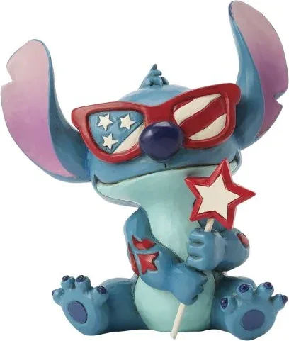Figura enesco diseny stitch patriota