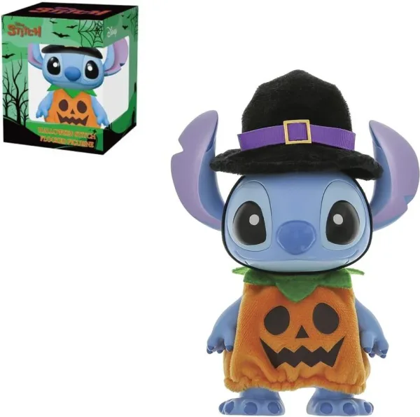 Figura enesco disney stitch halloween calabaza