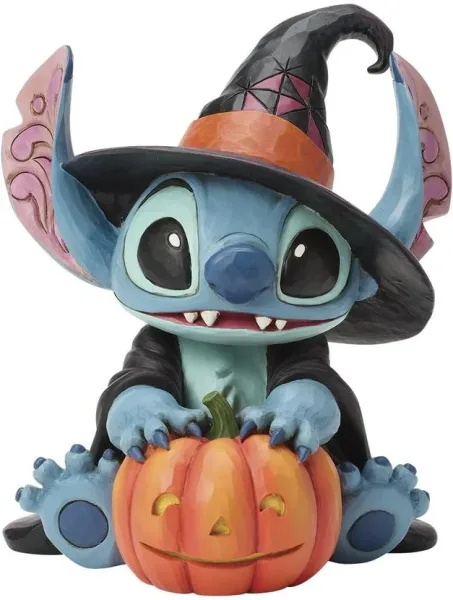 Figura enesco stitch de mago con sombrero