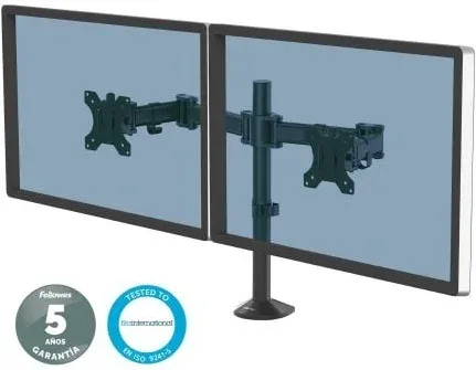 Soporte de Mesa para 2 Monitores Fellowes 8502601/ hasta 8kg