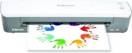 Plastificadora Fellowes Ion A4 4560001/ hasta A4 y 80-125 Micras/ Blanca y Gris