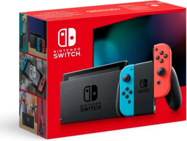 Consola nintendo switch azul neon - rojo neon v2 ( packaging nuevo )