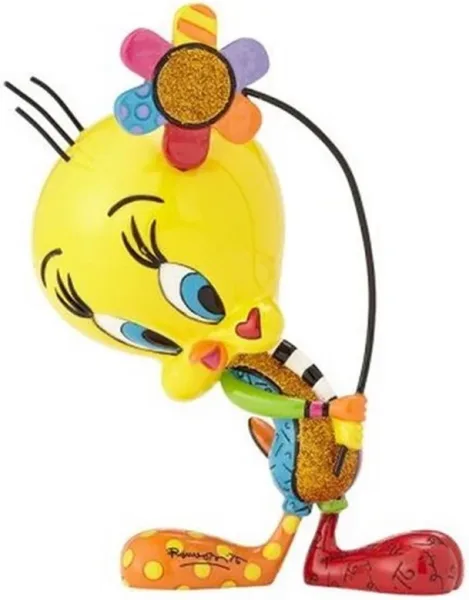 Figura decorativa enesco looney tunes piolín con flor