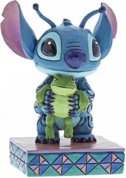 Figura enesco disney stitch con rana