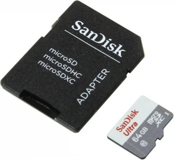 Micro SD 64 GB 1 Adap. Class 10 Sandisk