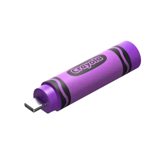 Sandisk Crayola USB-C Flash Drive, 128 GB, - Vivid Violet (Purple)