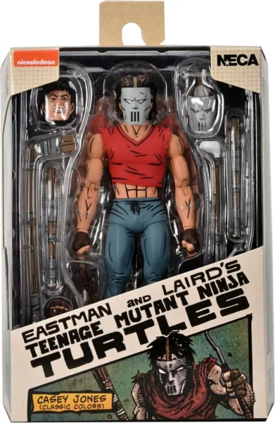 Figura neca tortugas ninja (mirage comics) casey jones camiseta roja