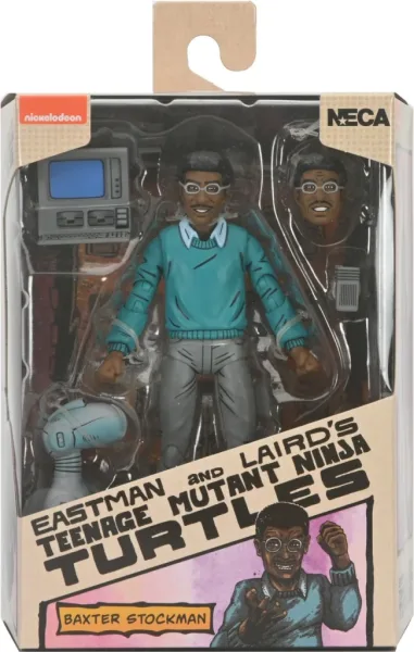 Figura neca teenage mutant ninja turtles mirage comics baxter stockman scale action 18cm