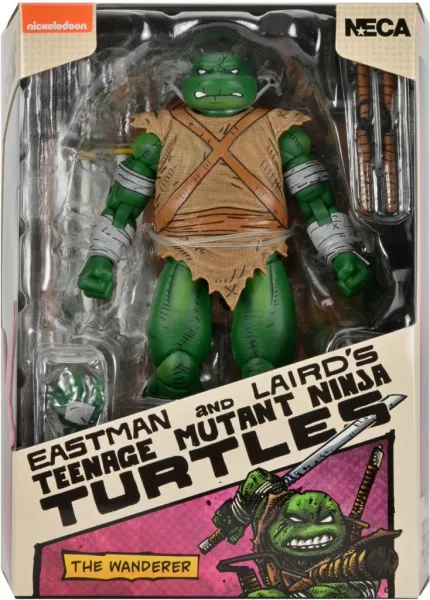 Figura neca teenage mutant ninja turtles mirage comics michelangelo the wanderer 18cm