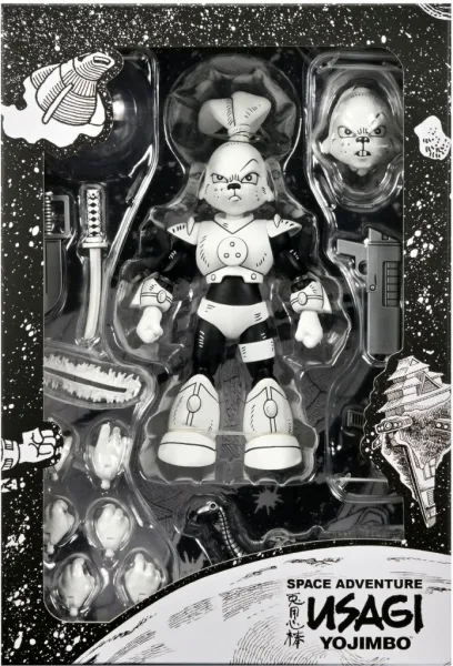 Figura nega usagi yojimbo space usagi yojimbo black & white ver. scale action 18cm