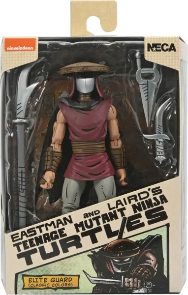 Figura neca teenage mutant ninja turtles mirage comics elite ninja classic colors scale action 18cm