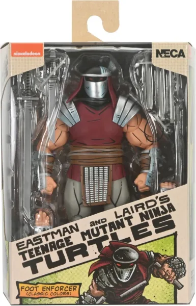 Figura neca teenage mutant ninja turtles mirage comics foot enforcer classic colors scale action 18cm