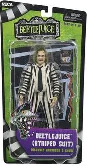Beetlejuice black and white striped suit scale action fig. 18 cm beetlejuice (1988)