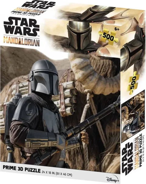 Puzle lenticular prime 3d 500 piezas the mandalorian el mandaloriano 500 piezas