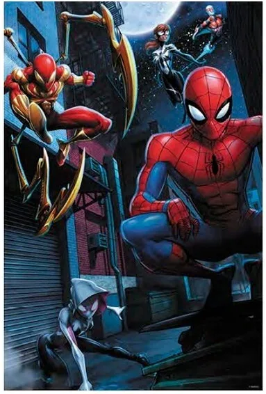 Puzzle lenticular prime 3d marvel spiderman nuevo universo 200 piezas