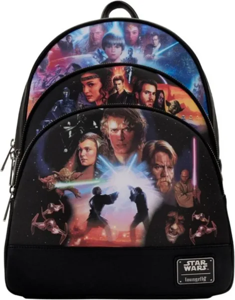 Mini mochila loungefly star wars trilogia 2
