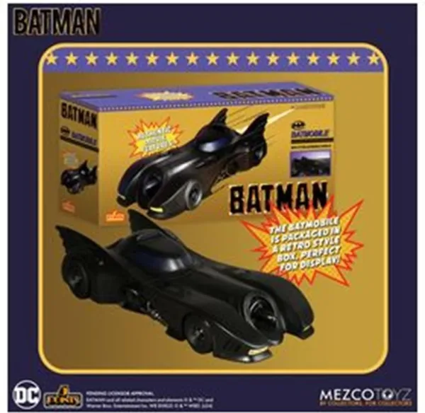 Figura mezco toyz DC universe batman 1989 5 points batmobile 9.5cm