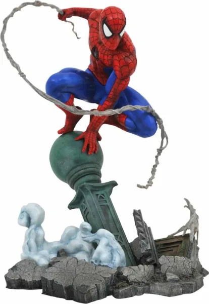 Figura diamond select toys marvel gallery spider - man diorama