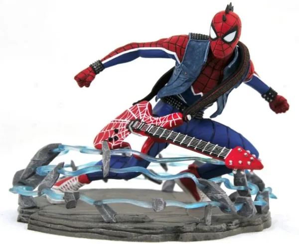 Figura diamond select toys marvel gallery spider - punk diorama