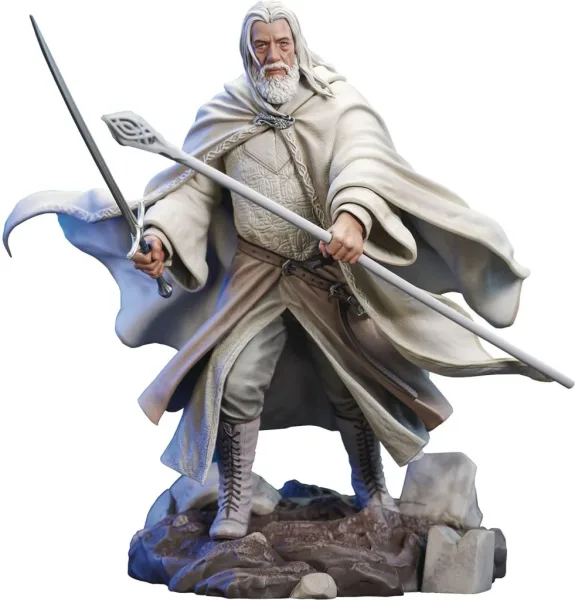 Figura diamond select toys diorama gallery el señor de los anillos gandalf deluxe