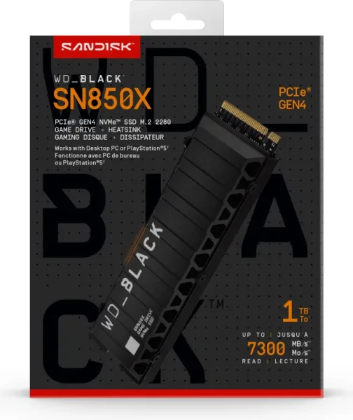 SSD Wd Black Sn850X 1TB NVMe
