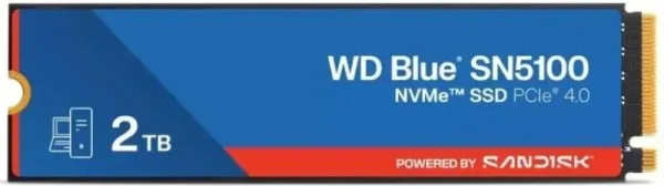 2 TB SSD SERIE M.2 2280 PCIe BLUE NVMe SN5100 WD