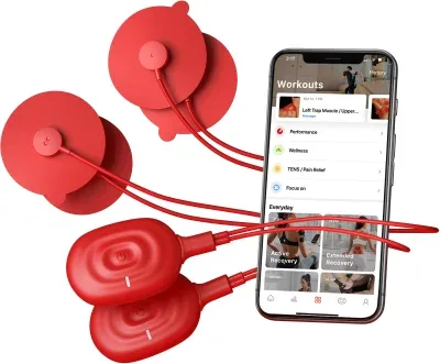 Theragun PowerDot 2.0 Duo estimulador muscular electrónico Unidad de electrodos Rojo