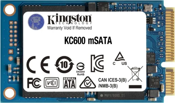 Kingston Technology KC600 mSATA 512 GB Serial ATA III 3D TLC