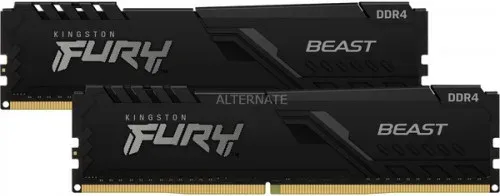Memoria Kingston Fury Beast Black DDR4 64GB (Kit 2) 3200Mhz  Cl16     - Kf432C16Bbk2/64