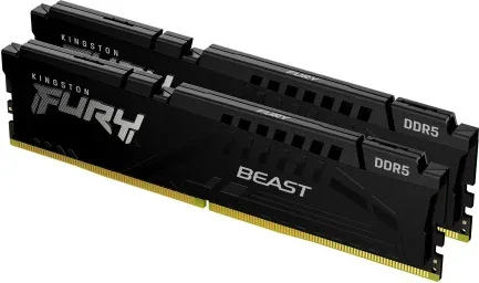 Memoria Kingston Fury Beast Black DDR5 32GB Kit2  5600Mt/S  Cl36   Kf556C36Bbek2-32