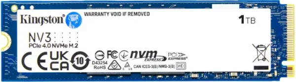 Kingston Technology NV3 M.2 1 TB PCI Express 4.0 NVMe 3D NAND