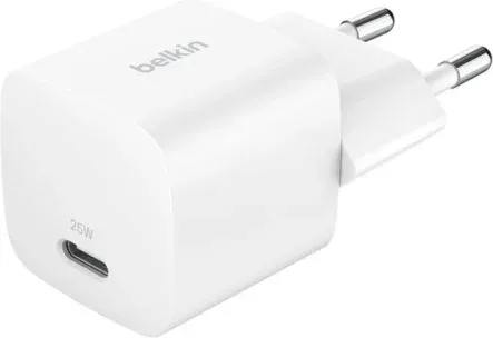 Belkin 25W Usbc Pd Wall Charger With Pps, Wht